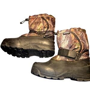 Thermolite Brown Camouflaged Waterproof 2 Boys Hunting Boots Shoes Insulated